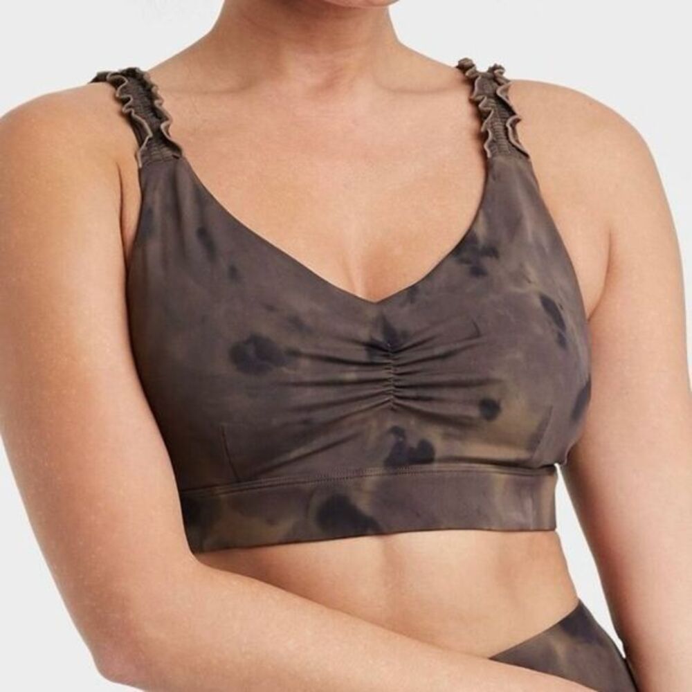 JOY LAB‎ Women’s Iron Spray Tie Dye Light Support Athletic Sports Bra Small